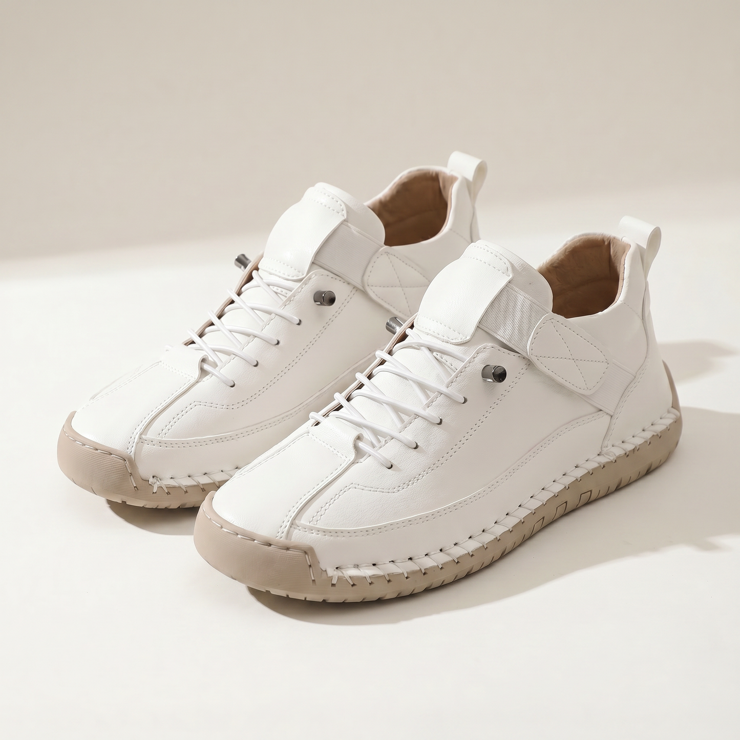 Evelyn Comfortable Supportive Sneakers - model side angle - job 68595457-39b7-4f15-bb2a-e7dd0604634b