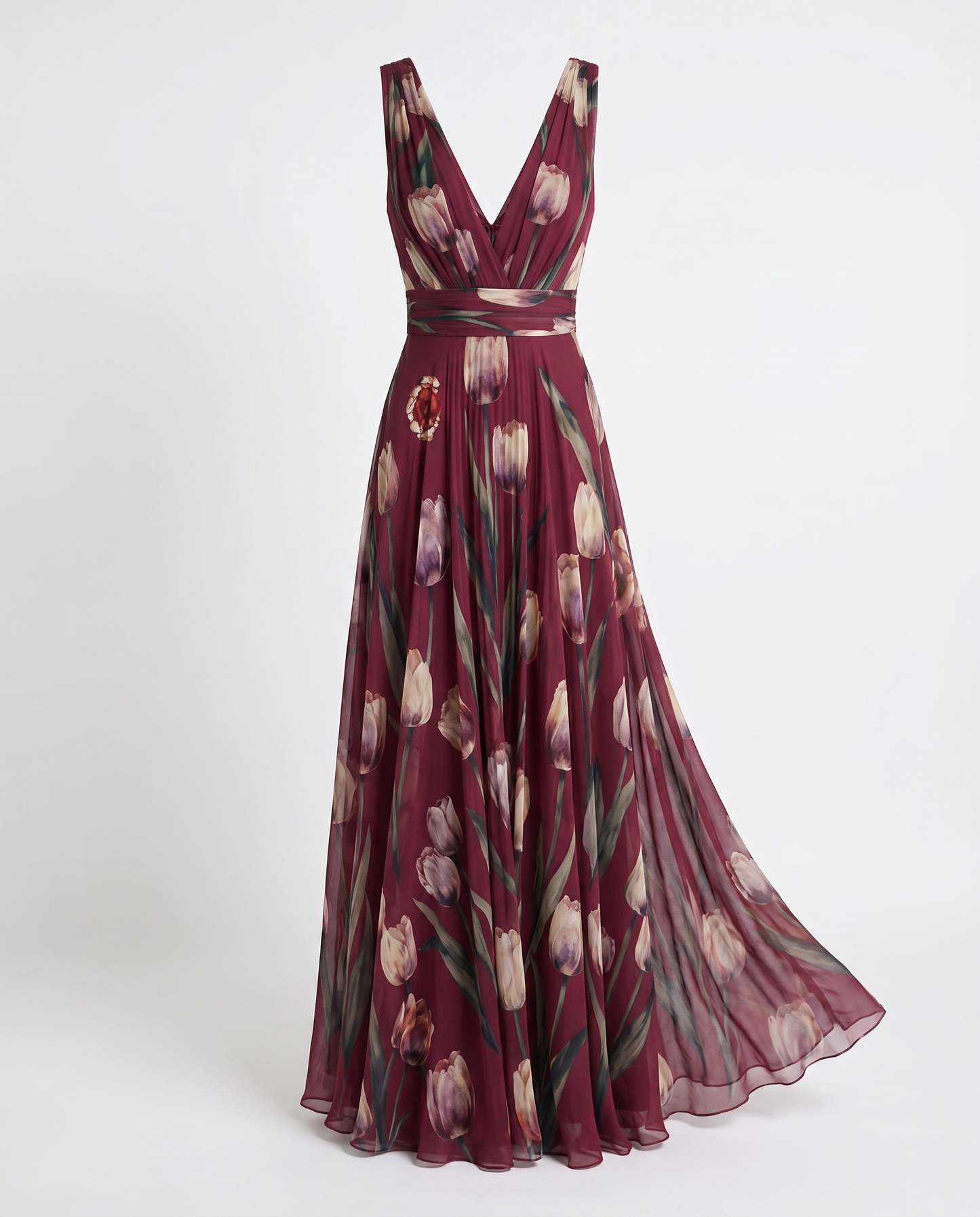 Victoria Tulip Print Wedding Guest Dress