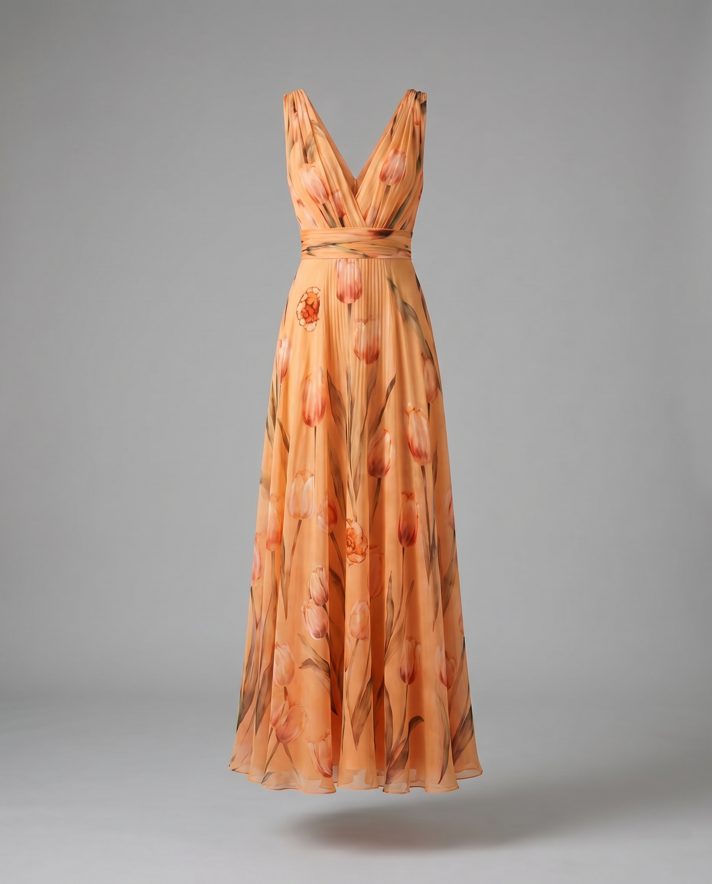 Victoria Tulip Print Wedding Guest Dress