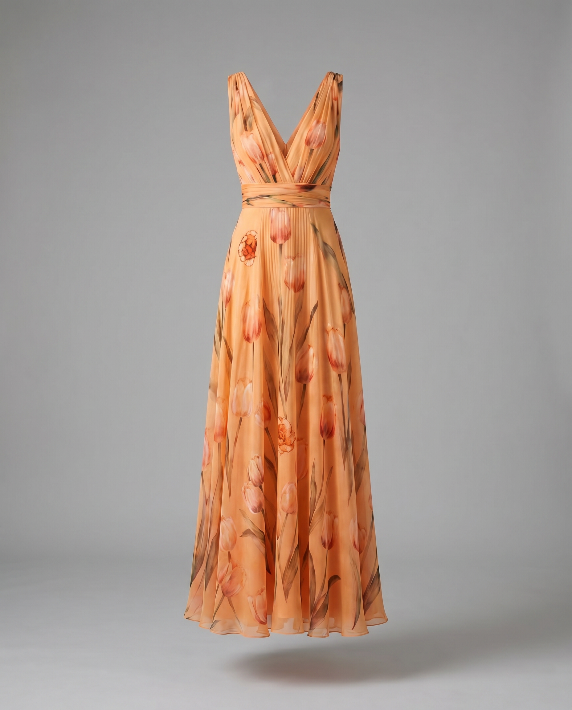 Victoria Tulip Print Wedding Guest Dress