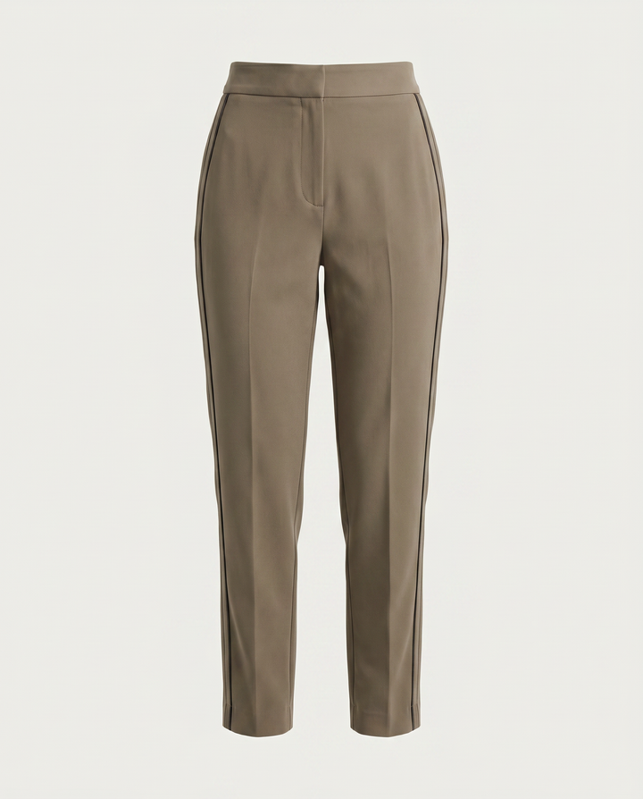 Abby High Waist Side Stripe Tapered Pants