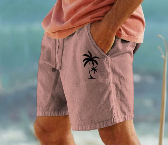 Tom Hollinger | Sommer-Shorts mit Palmenstickerei