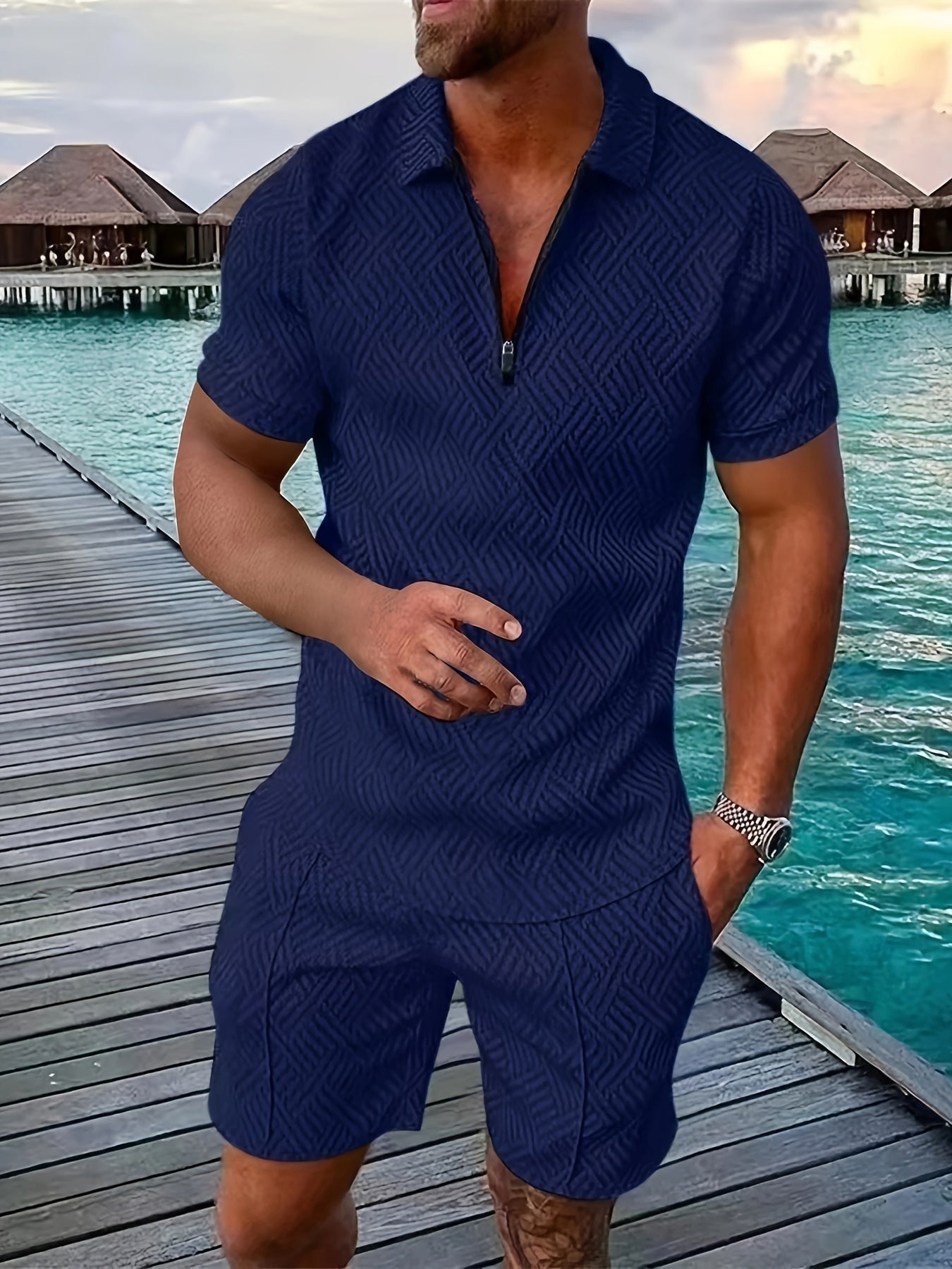 Elliot | Polo Shorts Two Piece Set
