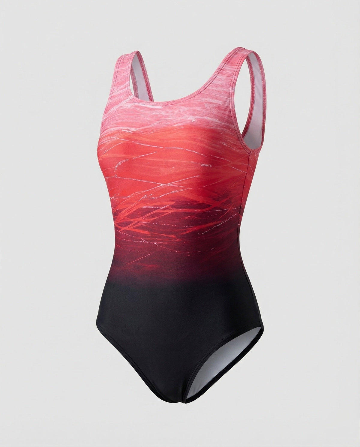 Badeanzug Damen mit Farbverlauf-Print und Racerback-Rücken – Adriana