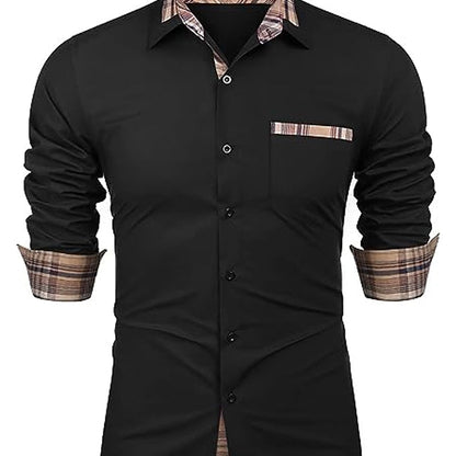 Gregory | Refined Contrast-Trim Shirt