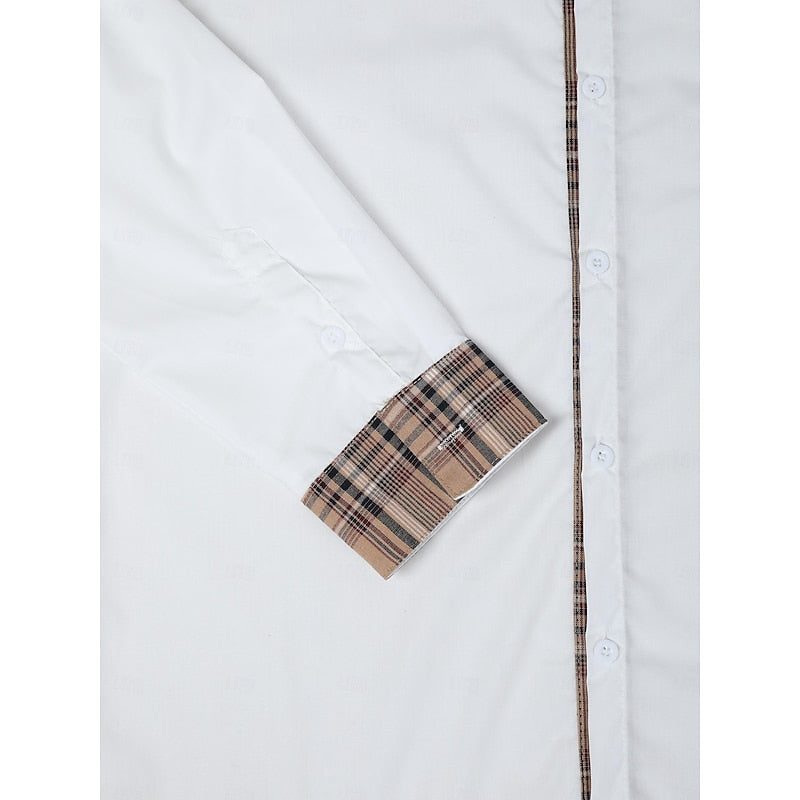 Gregory | Refined Contrast-Trim Shirt